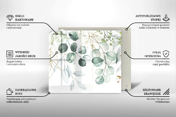 Chopping board Painted plants