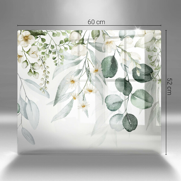 Chopping board Watercolor plants