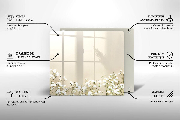 Worktop saver large Boho flowers