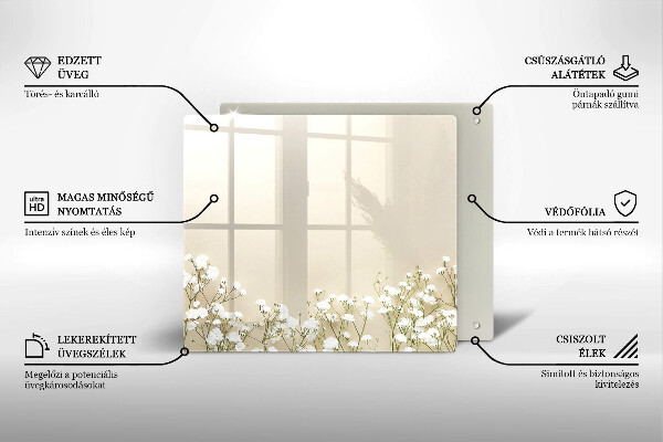 Worktop saver large Boho flowers