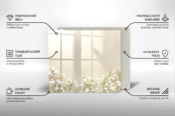 Worktop saver large Boho flowers