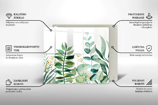 Chopping board Plant leaves illustration