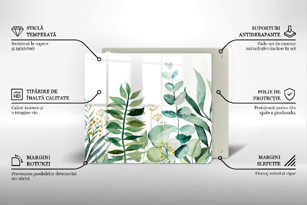 Chopping board Plant leaves illustration