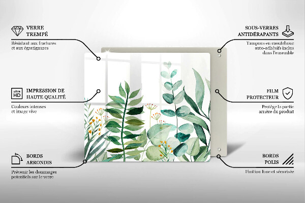 Chopping board Plant leaves illustration