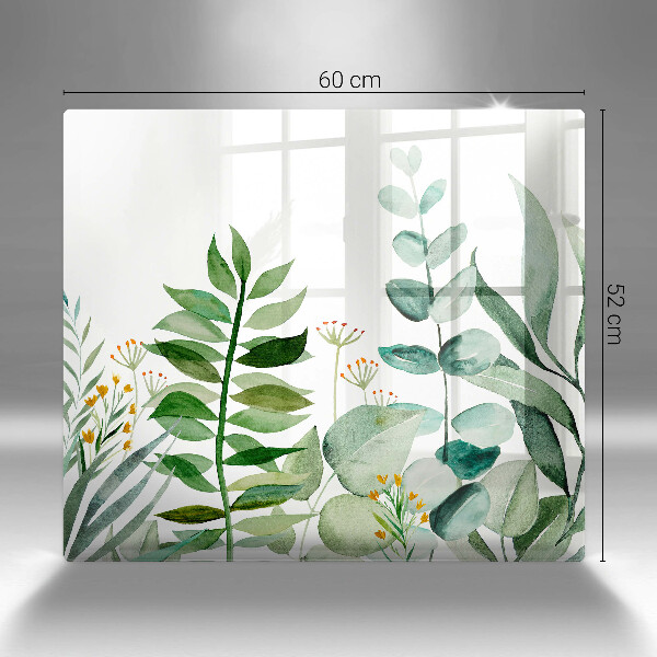 Chopping board Plant leaves illustration