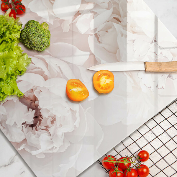 Chopping board Pastel peonies