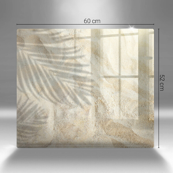 Chopping board Palm sand and leaves