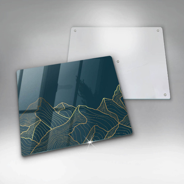Chopping board Abstract mountains