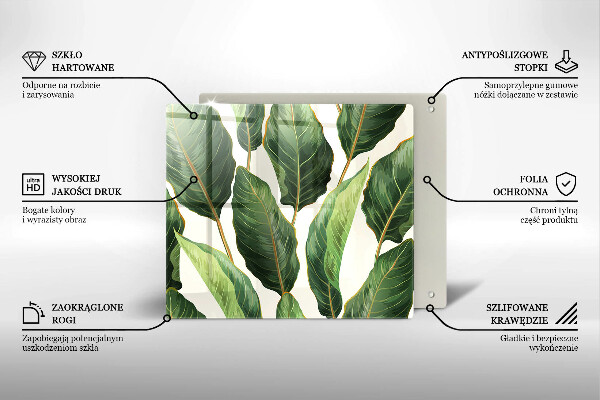 Chopping board Banana leaves