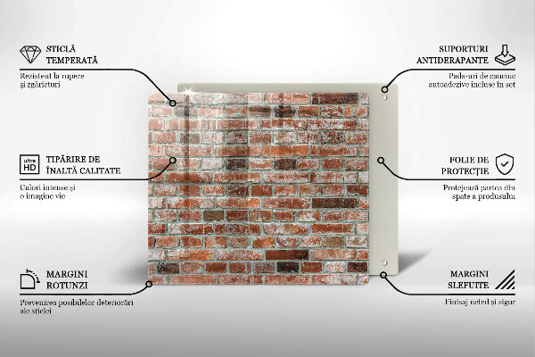 Chopping board Old bricks wall