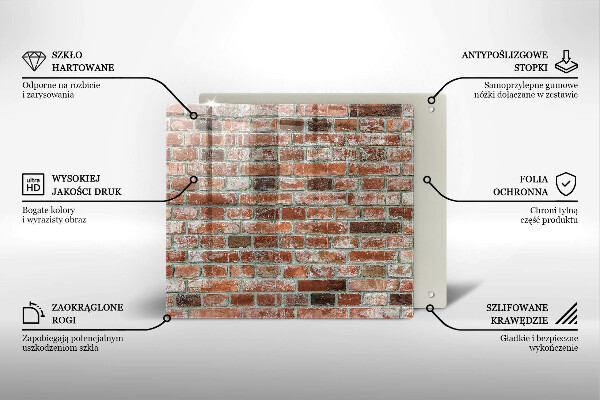 Chopping board Old bricks wall