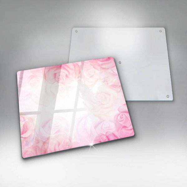 Chopping board Delicate background roses