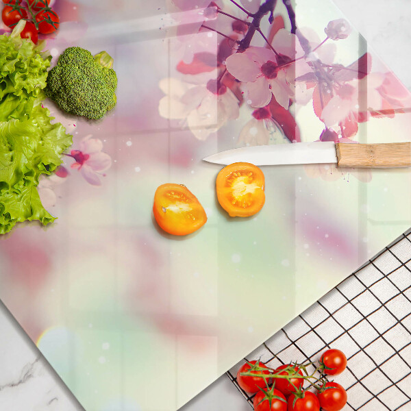 Chopping board Nature apple flowers