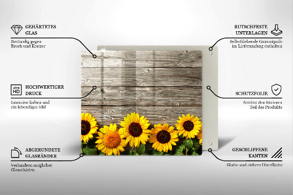 Chopping board Sunflowers on the boards