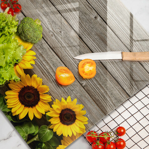 Chopping board Sunflowers on the boards