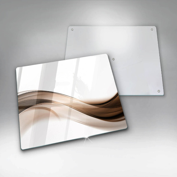 Chopping board Abstraction brown lines