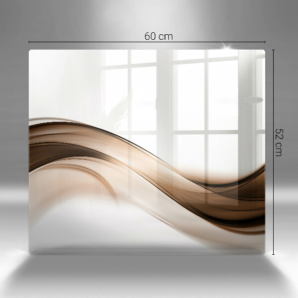Chopping board Abstraction brown lines