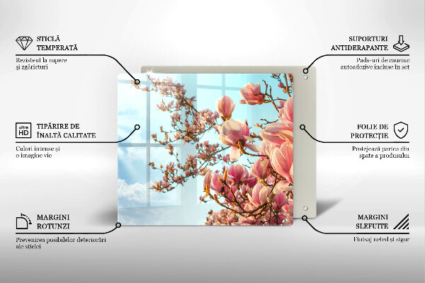 Chopping board Pink Flowers Tree