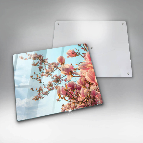 Chopping board Pink Flowers Tree