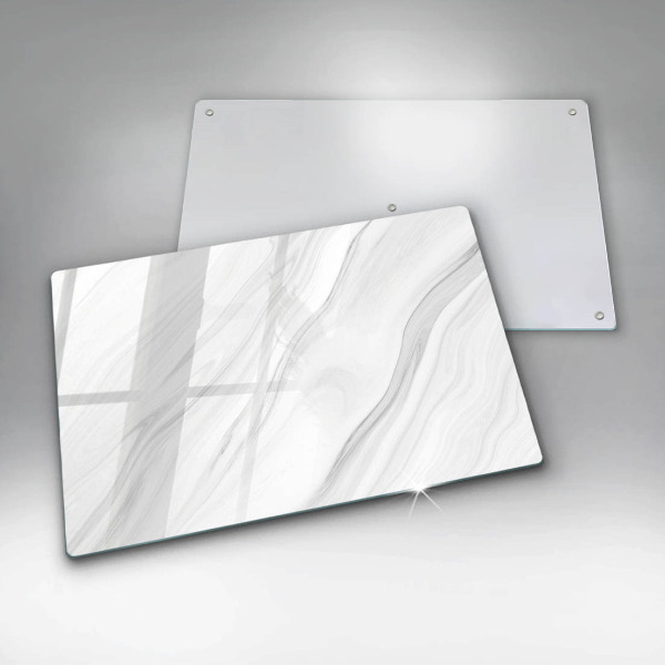 Glass kitchen board Delicate marble