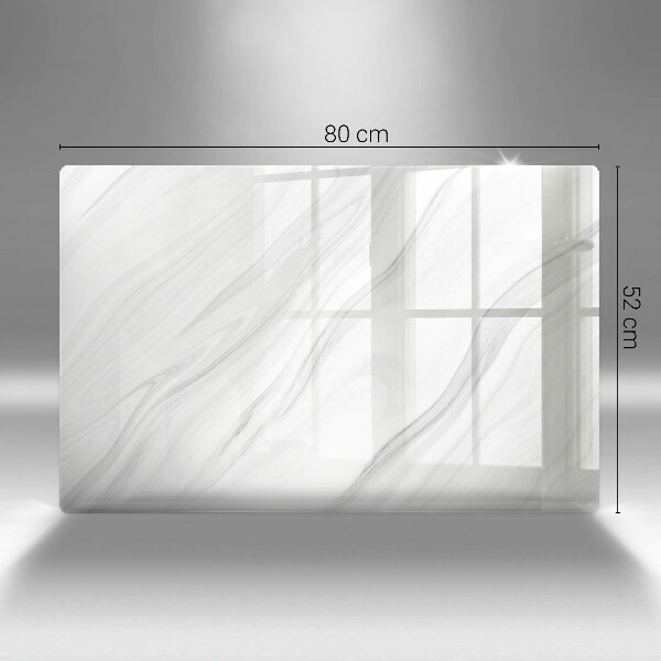 Glass kitchen board Delicate marble