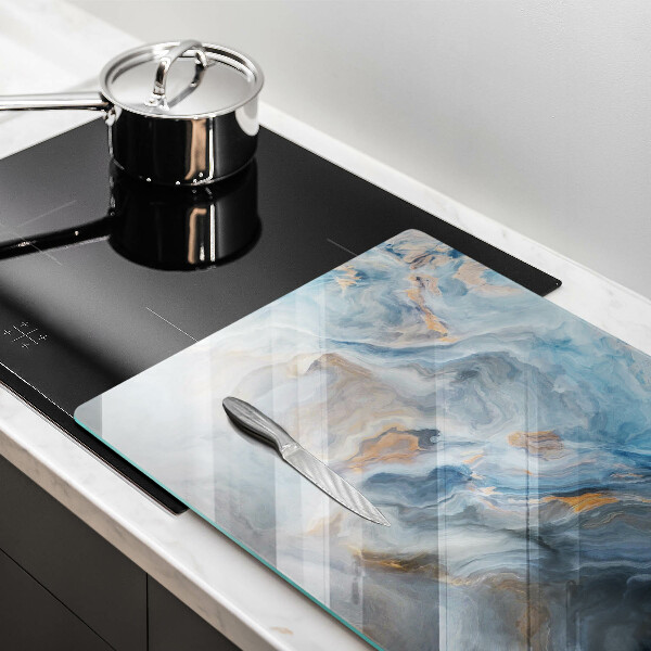 Chopping board glass Marble texture