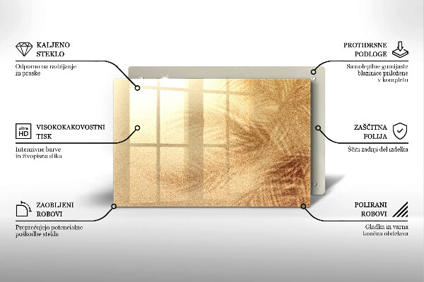 Chopping board Beach sand and holidays