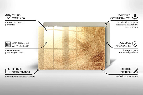 Chopping board Beach sand and holidays