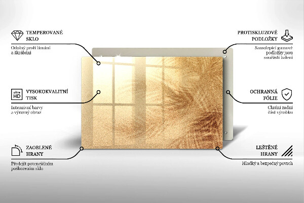 Chopping board Beach sand and holidays