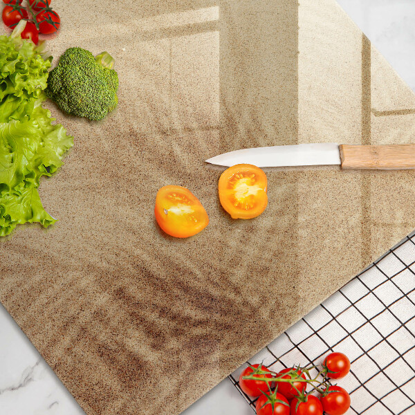 Chopping board Beach sand and holidays