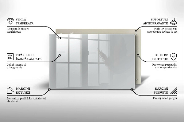 Chopping board glass Grey colour