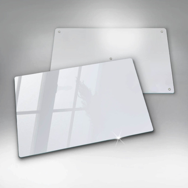 Chopping board glass White color