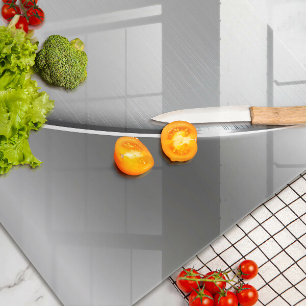 Chopping board glass Metal shapes