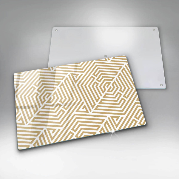 Chopping board glass Geometric lines