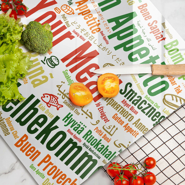 Chopping board glass Tasty language subtitles