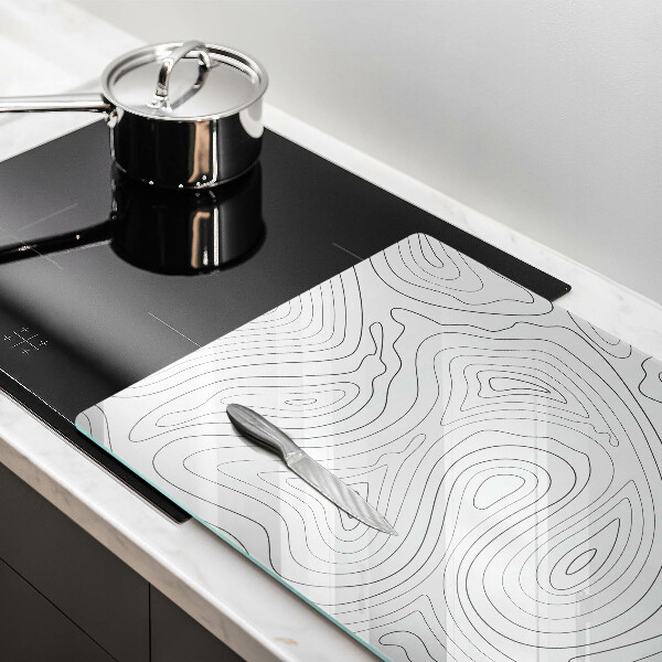 Chopping board glass Abstraction shapes