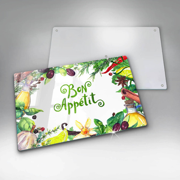 Chopping board The inscription Bon Appetit