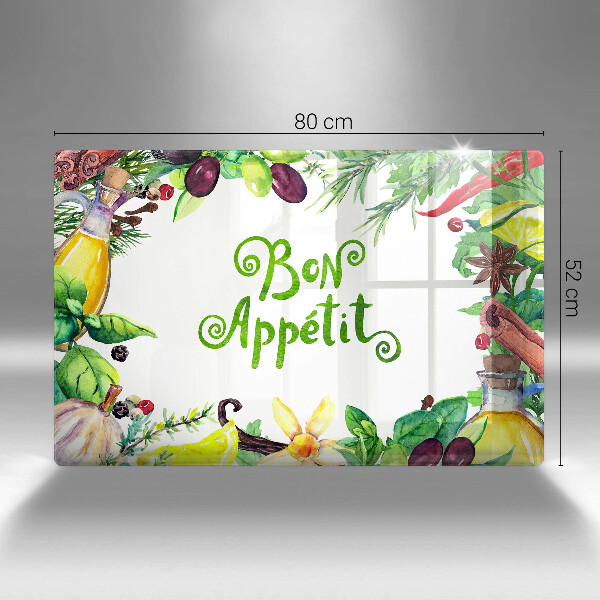 Chopping board The inscription Bon Appetit