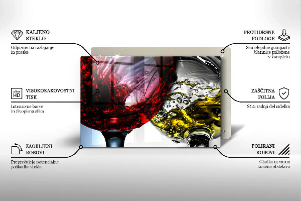 Chopping board glass Wine glasses