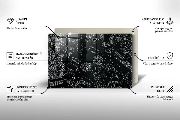 Chopping board glass Kitchen accessories