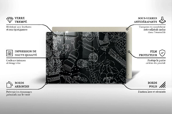 Chopping board glass Kitchen accessories