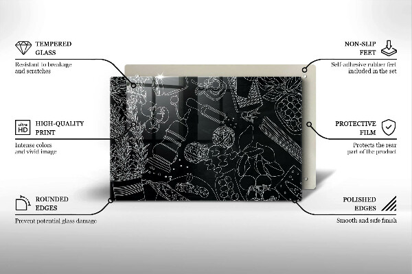 Chopping board glass Kitchen accessories