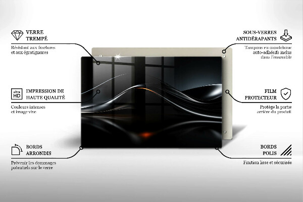 Chopping board 3D design abstraction