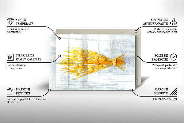 Chopping board glass Pasta