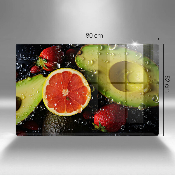 Chopping board glass Fruits and vegetables