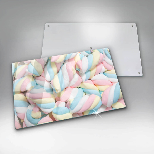 Chopping board glass Colorful foams