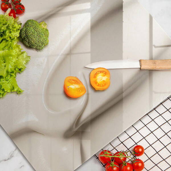 Chopping board glass Ice cream