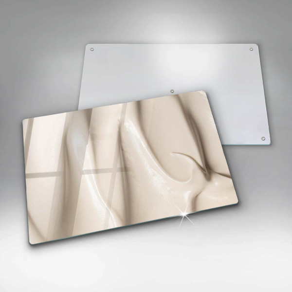 Chopping board glass Ice cream