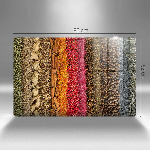 Chopping board Colorful spices