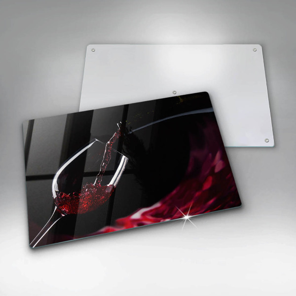 Chopping board glass Red wine glass